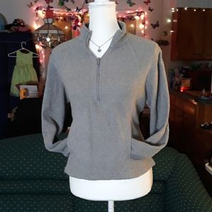 Hanes gray fleece womens sweatshirt w pocket